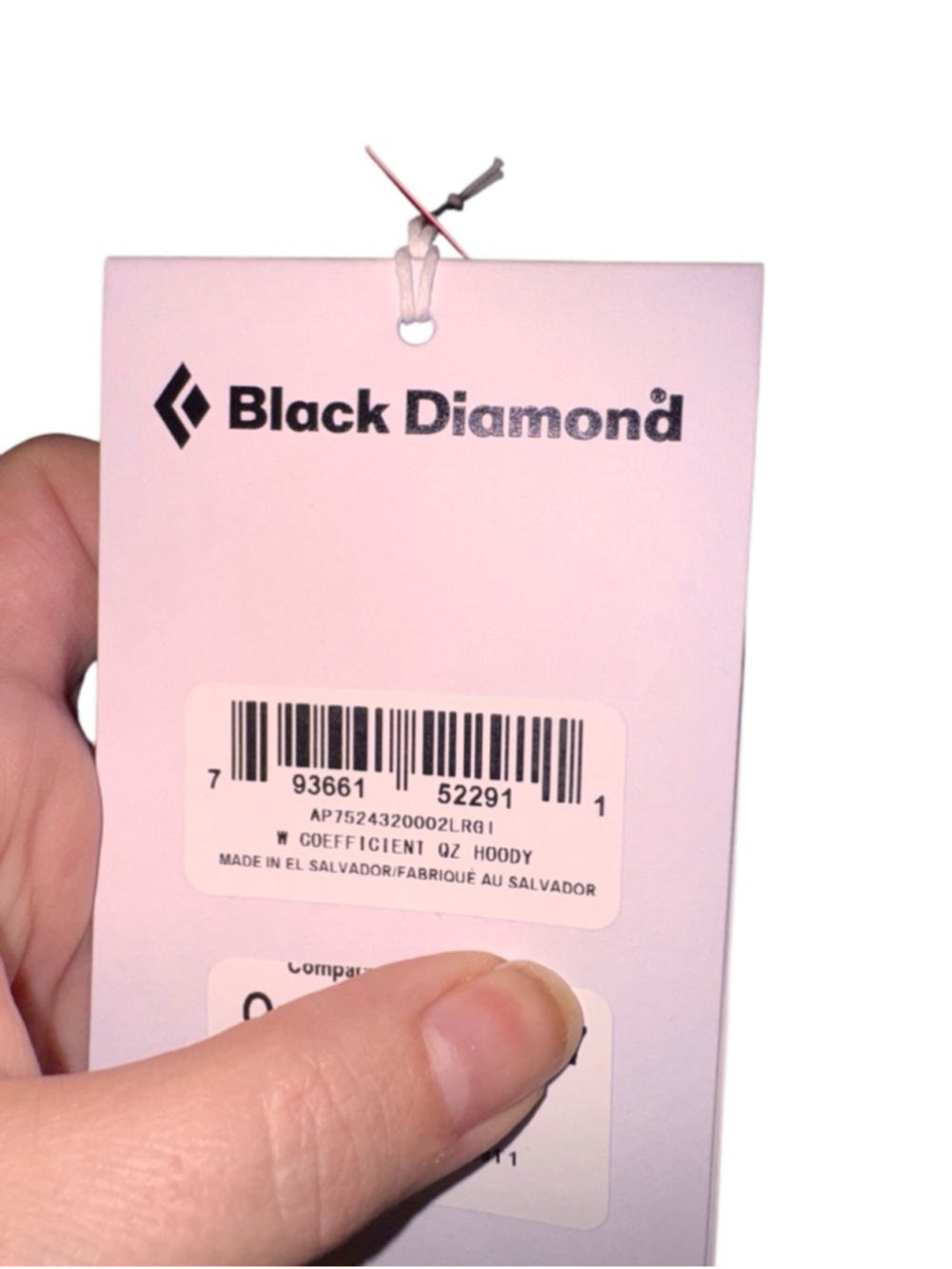 Women's Black Diamond coefficient a hoody Jacket, large Black - Picture 2 of 4